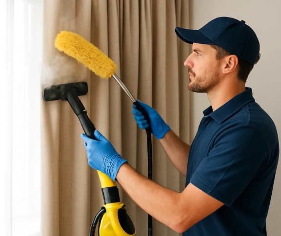 Trusted blind cleaning technician Matty Curtain Cleaning wollongong-nsw QLD