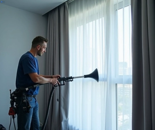Professional curtain stain removal process equipment Matty Curtain Cleaning wollongong-nsw