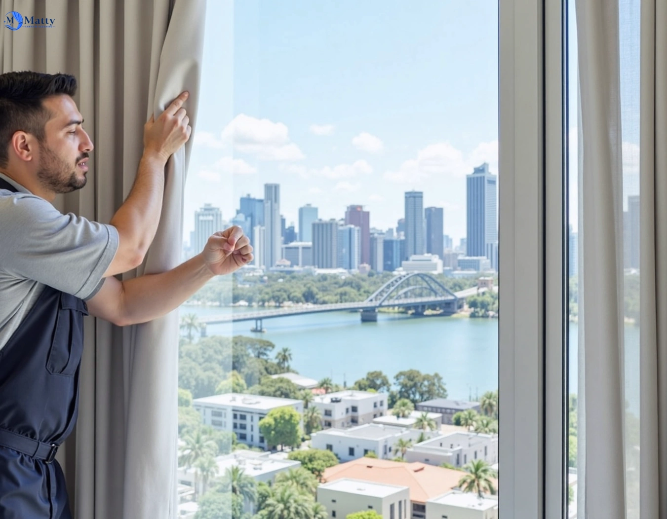 Professional curtain steam cleaning service wollongong-nsw QLD by Matty Curtain Cleaning