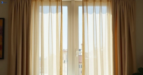 Dull dusty drapes in wollongong-nsw before professional cleaning